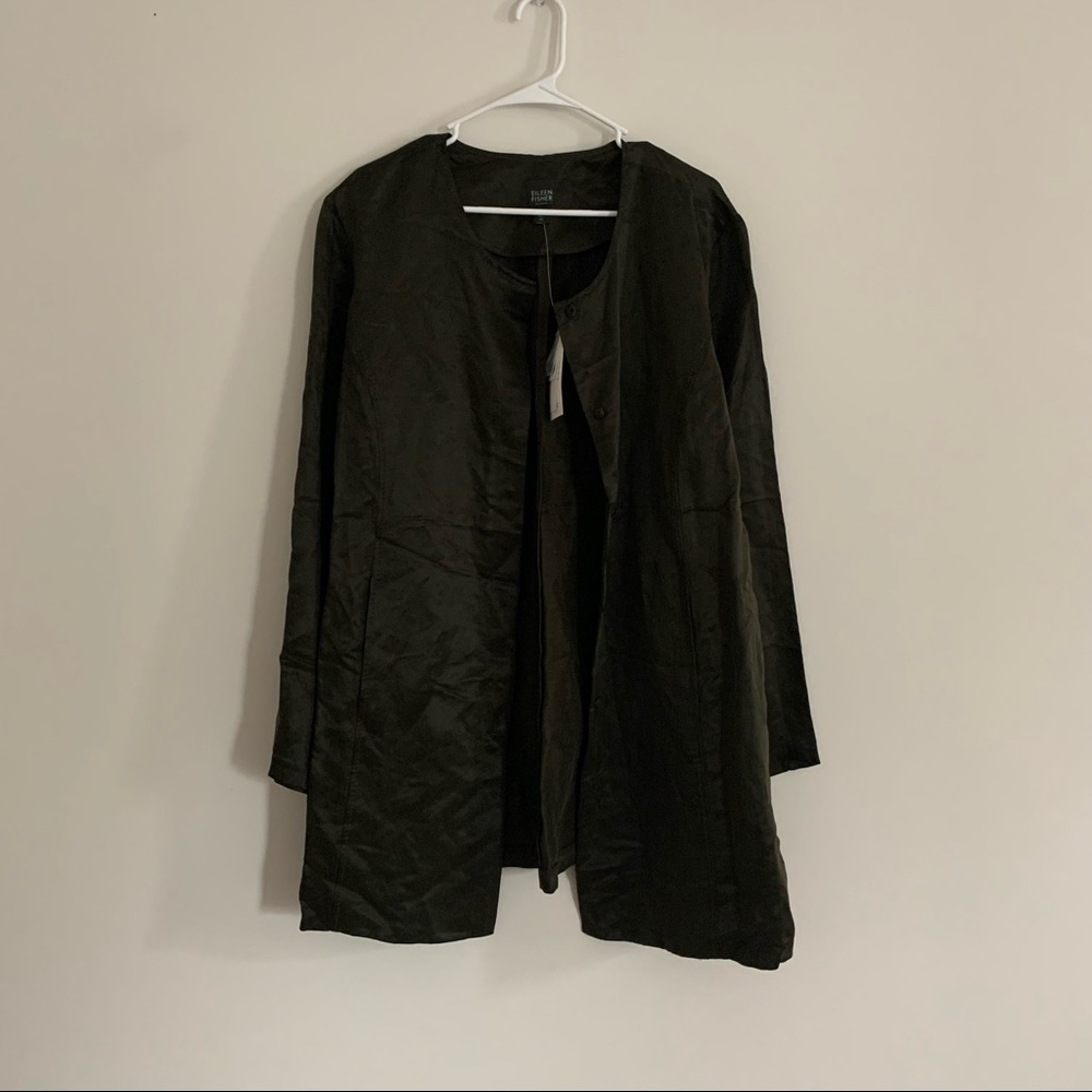Eileen Fisher Silk Linen Jacket